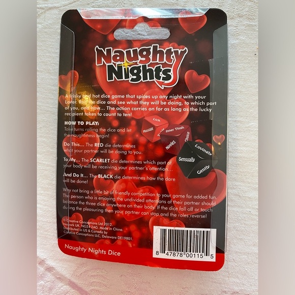 Naughty Nights Dare Dice Set, NWOT - Picture 2 of 2